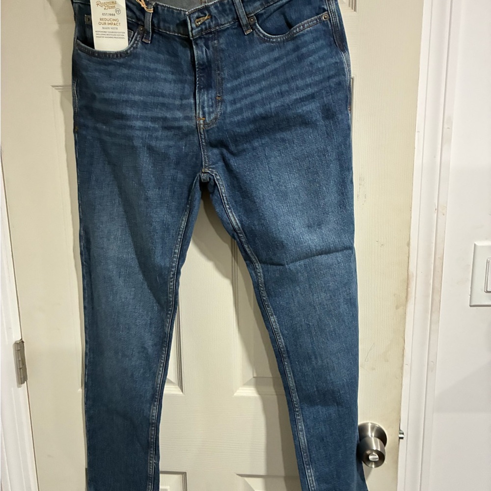 Fat Face Men's Slim Jeans - Medium Blue Wash